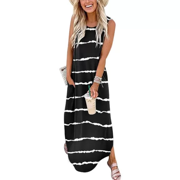 imageANRABESS Womens Casual Loose Sundress Long Dress Sleeveless Split Maxi Dresses Summer Beach Dress with PocketsStripe 01