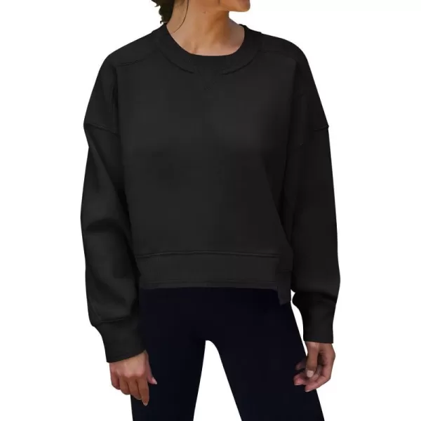 imageANRABESS Womens Long Sleeve Sweatshirt Crewneck Casual Cropped Pullover Top 2023 Winter Trendy ClothesBlack