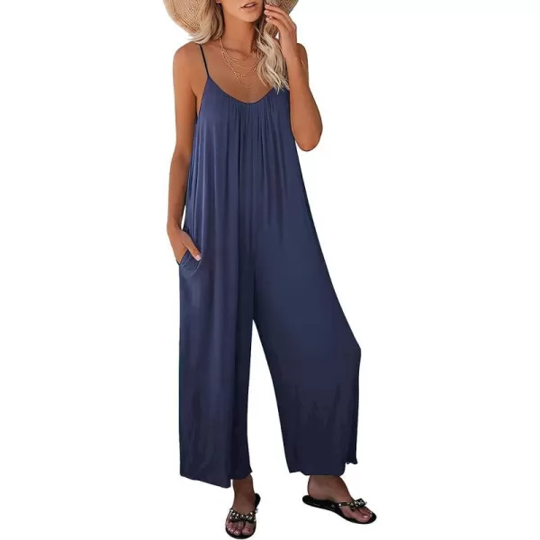 imageANRABESS Womens Loose Casual Sleeveless Adjustable Spaghetti Strap Jumpsuits Stretchy Wide Leg Rompers with Pockets02 Navyblue