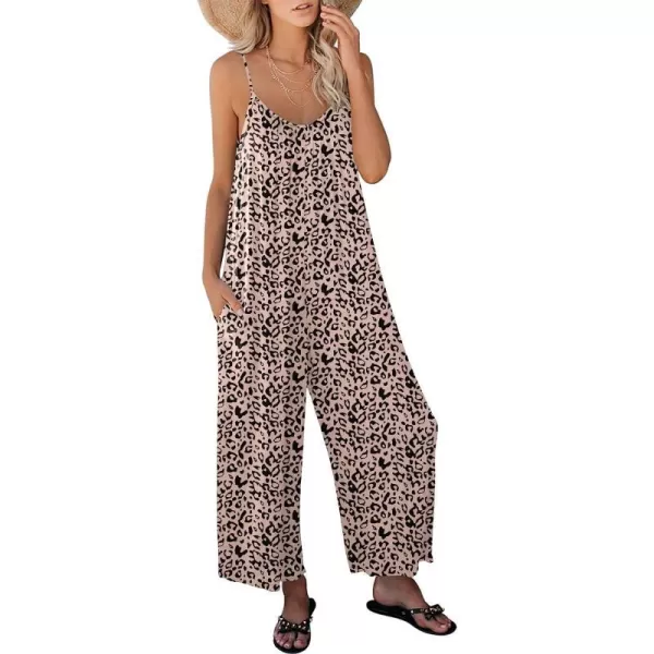 imageANRABESS Womens Loose Casual Sleeveless Adjustable Spaghetti Strap Jumpsuits Stretchy Wide Leg Rompers with Pockets9 Leopard Print
