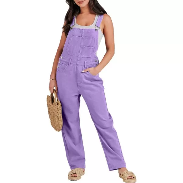 imageANRABESS Womens Overalls Casual Loose Fit Adjustable Strap Denim Bib Overall Jeans Pants JumpsuitsPurple