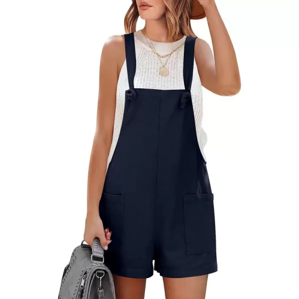 imageANRABESS Womens Overalls Casual Loose Sleeveless Adjustable Straps Bib Summer Romper with Pockets03navy Blue