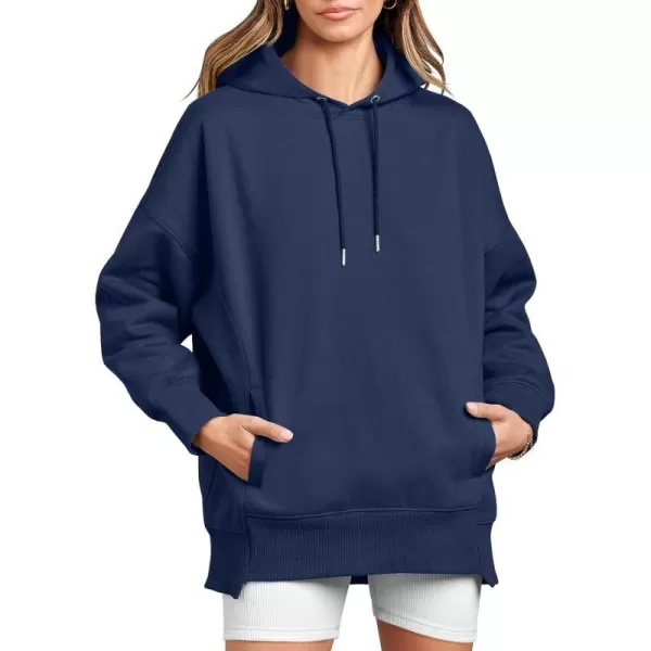 imageANRABESS Womens Oversized Hoodies Fleece Casual Drop Shoulder Athletic Sweatshirts Long Sleeve Pullover 2023 Trendy TopBlue