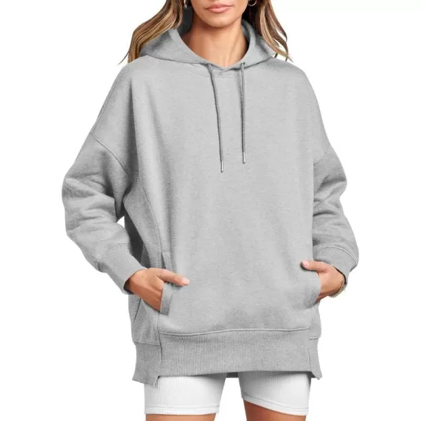 imageANRABESS Womens Oversized Hoodies Fleece Casual Drop Shoulder Athletic Sweatshirts Long Sleeve Pullover 2023 Trendy TopGrey