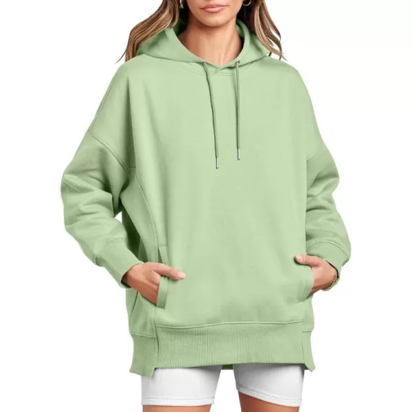 imageANRABESS Womens Oversized Hoodies Fleece Casual Drop Shoulder Athletic Sweatshirts Long Sleeve Pullover 2023 Trendy TopLight Green