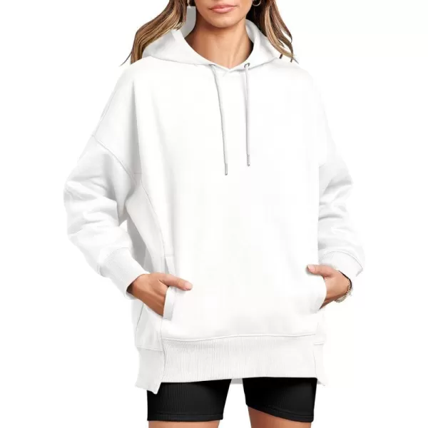 imageANRABESS Womens Oversized Hoodies Fleece Casual Drop Shoulder Athletic Sweatshirts Long Sleeve Pullover 2023 Trendy TopWhite