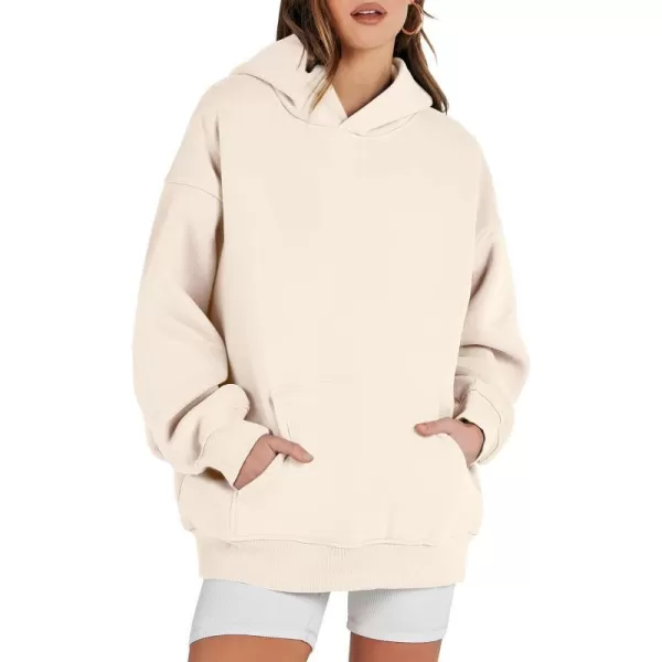 imageANRABESS Womens Oversized Hoodies Fleece Sweatshirts Long Sleeve Hooded Pullover Winter Clothes with PocketApricot