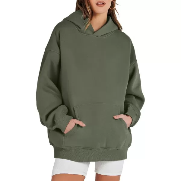 imageANRABESS Womens Oversized Hoodies Fleece Sweatshirts Long Sleeve Hooded Pullover Winter Clothes with PocketArmy Green