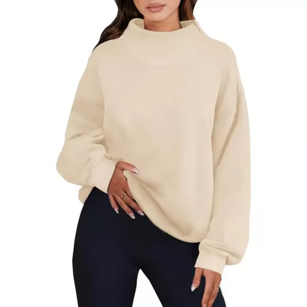 imageANRABESS Womens Oversized Sweatshirts Turtleneck Pullover Long Sleeve Hoodies Tops Fall Outfits 2023 ClothesApricot