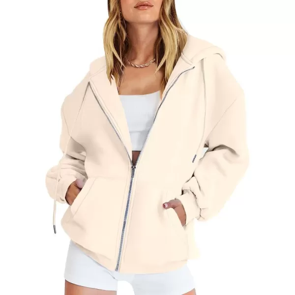 imageANRABESS Womens Oversized Zip Up Hoodies Sweatshirts Y2K Clothes Teen Girl Fall Casual Drawstring Jackets with PocketsApricot