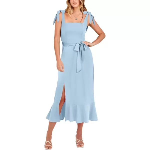 imageANRABESS Womens Square Neck Ruffle Split Midi Formal Summer Dress Elegant Wedding Guest Cocktail Party Bridesmaid DressesLight Blue