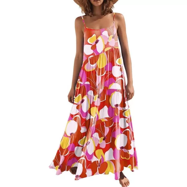 imageANRABESS Womens Summer Casual Loose Sleeveless Spaghetti Strap Asymmetric Tiered Beach Maxi Long DressPrint Floral 2
