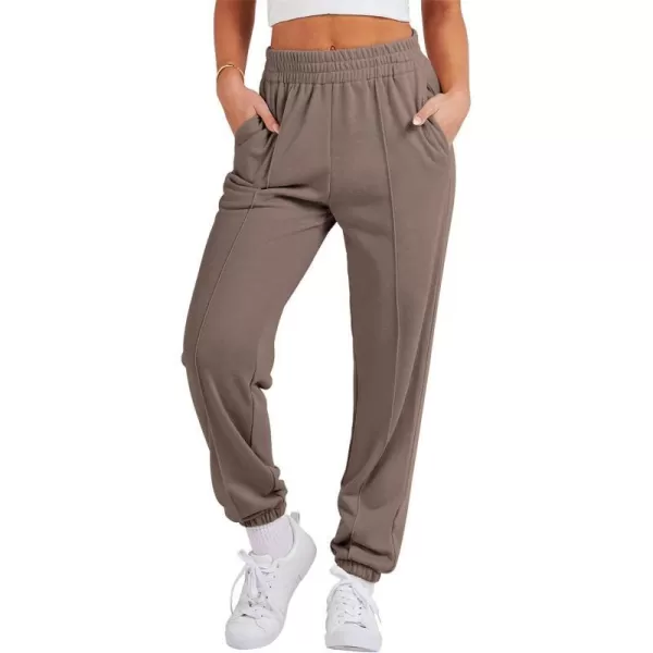 imageANRABESS Womens Sweatpants Baggy Casual High Waisted Workout Athletic Cinch Bottom Joggers PantsTaupe