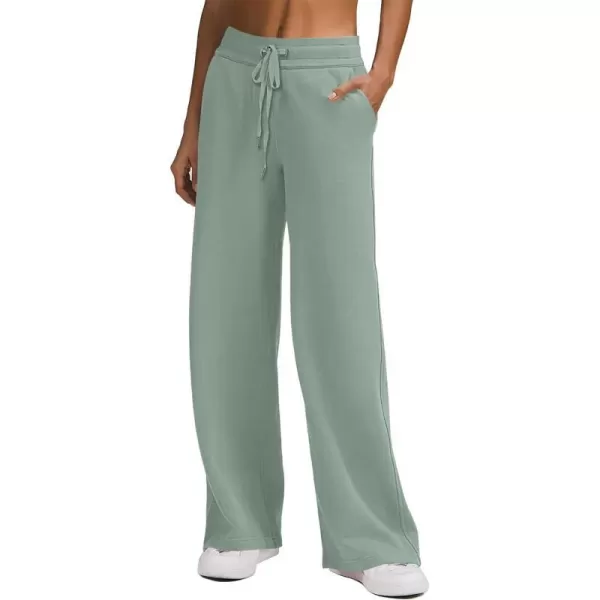 imageANRABESS Womens Wide Leg Sweatpants 2023 Fall Casual Loose High Wasited Straight Baggy Jogging Sweat PantsPea