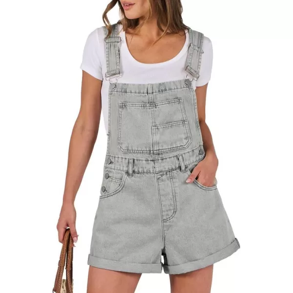imageANRABESS Womenss Denim Shortalls Loose Fit Sleeveless Adjustable Straps Shorts Bib Overalls Jean ShortsWashed Retro Blue