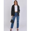 imageANRABESS Women Blazer Cardigan Sweater Chunky Open Front Lady Jacket Coat Fall Outwear Coatigan 2025 Trendy OutfitsBlack
