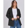 imageANRABESS Women Blazer Cardigan Sweater Chunky Open Front Lady Jacket Coat Fall Outwear Coatigan 2025 Trendy OutfitsBlack