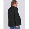 imageANRABESS Women Blazer Cardigan Sweater Chunky Open Front Lady Jacket Coat Fall Outwear Coatigan 2025 Trendy OutfitsBlack