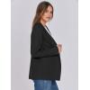 imageANRABESS Women Blazer Cardigan Sweater Chunky Open Front Lady Jacket Coat Fall Outwear Coatigan 2025 Trendy OutfitsBlack