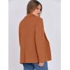 imageANRABESS Women Blazer Cardigan Sweater Chunky Open Front Lady Jacket Coat Fall Outwear Coatigan 2025 Trendy OutfitsCaramel