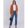 imageANRABESS Women Blazer Cardigan Sweater Chunky Open Front Lady Jacket Coat Fall Outwear Coatigan 2025 Trendy OutfitsCaramel