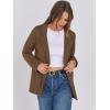 imageANRABESS Women Blazer Cardigan Sweater Chunky Open Front Lady Jacket Coat Fall Outwear Coatigan 2025 Trendy OutfitsCoffee