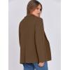 imageANRABESS Women Blazer Cardigan Sweater Chunky Open Front Lady Jacket Coat Fall Outwear Coatigan 2025 Trendy OutfitsCoffee