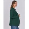 imageANRABESS Women Blazer Cardigan Sweater Chunky Open Front Lady Jacket Coat Fall Outwear Coatigan 2025 Trendy OutfitsDeep Green