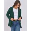 imageANRABESS Women Blazer Cardigan Sweater Chunky Open Front Lady Jacket Coat Fall Outwear Coatigan 2025 Trendy OutfitsDeep Green