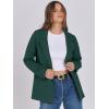 imageANRABESS Women Blazer Cardigan Sweater Chunky Open Front Lady Jacket Coat Fall Outwear Coatigan 2025 Trendy OutfitsDeep Green