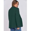 imageANRABESS Women Blazer Cardigan Sweater Chunky Open Front Lady Jacket Coat Fall Outwear Coatigan 2025 Trendy OutfitsDeep Green