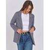 imageANRABESS Women Blazer Cardigan Sweater Chunky Open Front Lady Jacket Coat Fall Outwear Coatigan 2025 Trendy OutfitsGrey