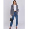 imageANRABESS Women Blazer Cardigan Sweater Chunky Open Front Lady Jacket Coat Fall Outwear Coatigan 2025 Trendy OutfitsGrey