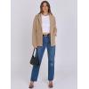 imageANRABESS Women Blazer Cardigan Sweater Chunky Open Front Lady Jacket Coat Fall Outwear Coatigan 2025 Trendy OutfitsKhaki