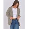 imageANRABESS Women Blazer Cardigan Sweater Chunky Open Front Lady Jacket Coat Fall Outwear Coatigan 2025 Trendy OutfitsTaupe