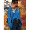 imageANRABESS Womens Oversized Casual Loose Slouchy Scoop V Neck Batwing Long Sleeve Knit 2025 Fall Pullover SweatersAzure