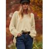 imageANRABESS Womens Oversized Casual Loose Slouchy Scoop V Neck Batwing Long Sleeve Knit 2025 Fall Pullover SweatersBeige