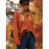imageANRABESS Womens Oversized Casual Loose Slouchy Scoop V Neck Batwing Long Sleeve Knit 2025 Fall Pullover SweatersBrick