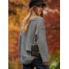 imageANRABESS Womens Oversized Casual Loose Slouchy Scoop V Neck Batwing Long Sleeve Knit 2025 Fall Pullover SweatersDark Gray