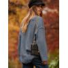 imageANRABESS Womens Oversized Casual Loose Slouchy Scoop V Neck Batwing Long Sleeve Knit 2025 Fall Pullover SweatersGray