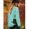 imageANRABESS Womens Oversized Casual Loose Slouchy Scoop V Neck Batwing Long Sleeve Knit 2025 Fall Pullover SweatersLight Blue