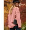 imageANRABESS Womens Oversized Casual Loose Slouchy Scoop V Neck Batwing Long Sleeve Knit 2025 Fall Pullover SweatersPink