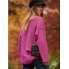 imageANRABESS Womens Oversized Casual Loose Slouchy Scoop V Neck Batwing Long Sleeve Knit 2025 Fall Pullover SweatersRose