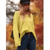 imageANRABESS Womens Oversized Casual Loose Slouchy Scoop V Neck Batwing Long Sleeve Knit 2025 Fall Pullover SweatersYellow