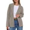 imageANRABESS Women Blazer Cardigan Sweater Chunky Open Front Lady Jacket Coat Fall Outwear Coatigan 2025 Trendy OutfitsTaupe