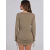 imageANRABESS Women 2 Piece Outfits Long Sleeve Sweater Top Mini Skirt Sets 2025 Fall Spring Lounge Travel Beach Clothing SetsCoffee