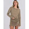 imageANRABESS Women 2 Piece Outfits Long Sleeve Sweater Top Mini Skirt Sets 2025 Fall Spring Lounge Travel Beach Clothing SetsCoffee