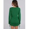 imageANRABESS Women 2 Piece Outfits Long Sleeve Sweater Top Mini Skirt Sets 2025 Fall Spring Lounge Travel Beach Clothing SetsGreen