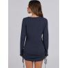 imageANRABESS Women 2 Piece Outfits Long Sleeve Sweater Top Mini Skirt Sets 2025 Fall Spring Lounge Travel Beach Clothing SetsNavy Blue