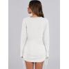 imageANRABESS Women 2 Piece Outfits Long Sleeve Sweater Top Mini Skirt Sets 2025 Fall Spring Lounge Travel Beach Clothing SetsWhite